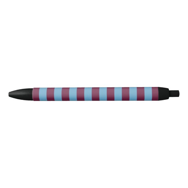 Caneta Preta Aston Villa stripes clube de futebol (Frente)