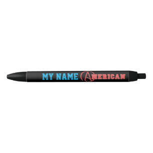 Caneta Preta Ateus Americano - Adicione Seu Nome