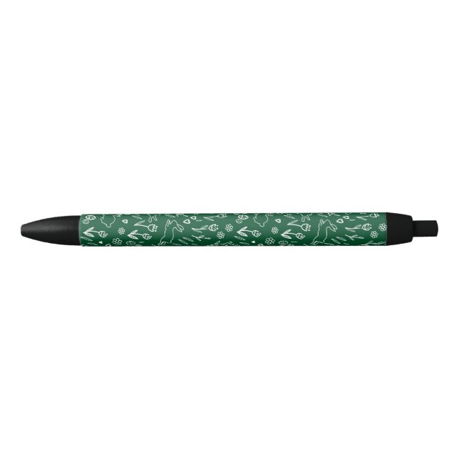Caneta Preta Aventuras de Coelhinhos da Páscoa primavera (Frente)