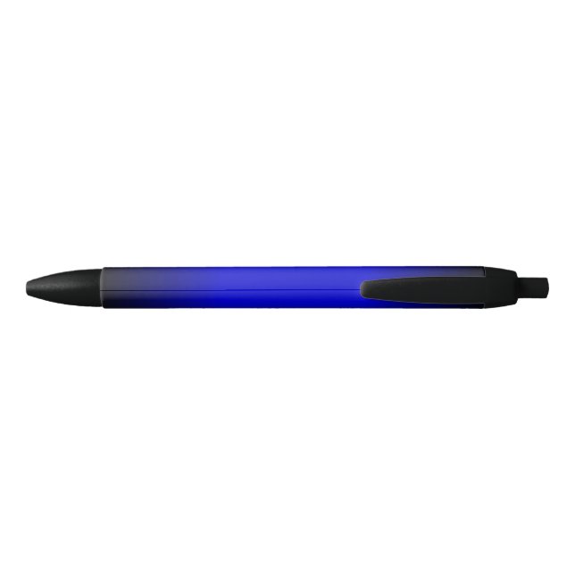 Caneta Preta Azul elétrico sólido (Traseira)