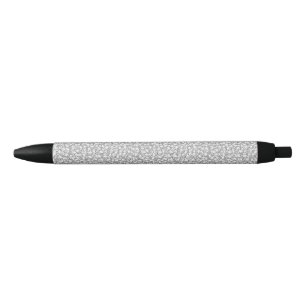 Caneta Preta Bactérias desenhando padrão preto e branco