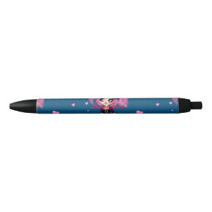 Caneta Preta Baile de formatura de Kawaii Girl PinkP Princesa