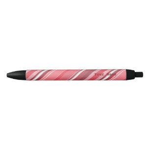 Caneta Preta Bandas cor-de-rosa doce