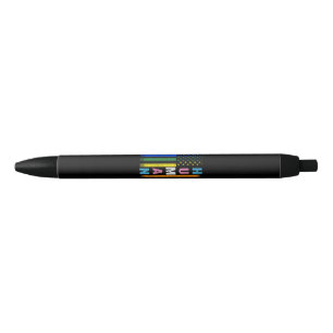 Caneta Preta Bandeira americana LGBT humana Mês do Orgulho Gay 