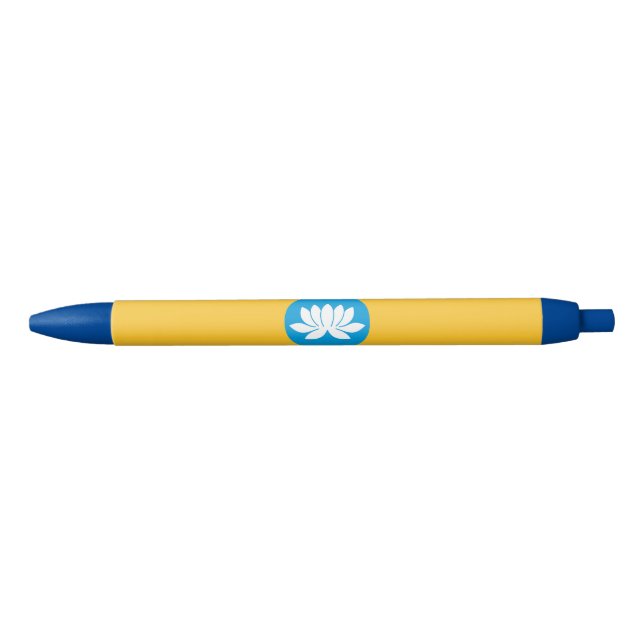 Caneta Preta Bandeira da Calmúquia (Frente)