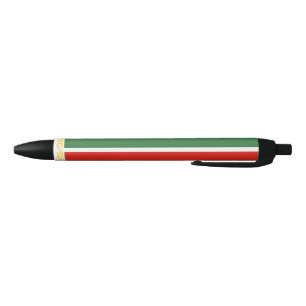 Caneta Preta Bandeira da Chechênia