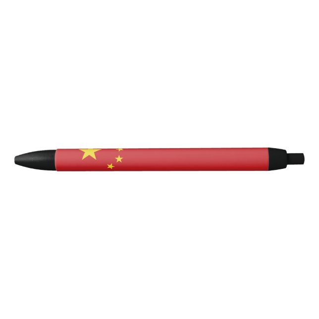 Caneta Preta Bandeira da China (Frente)