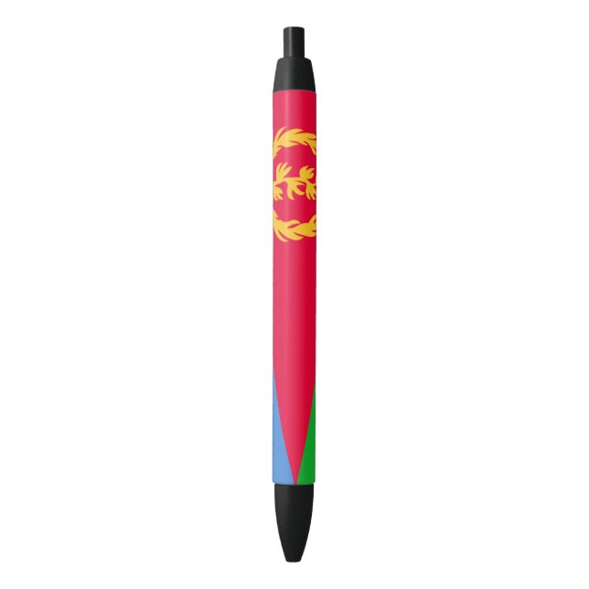 Caneta Preta Bandeira da Eritreia (Frente Vertical)
