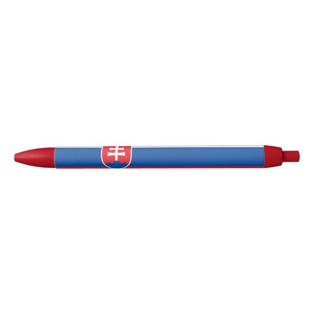 Caneta Preta Bandeira da Eslováquia (Frente)