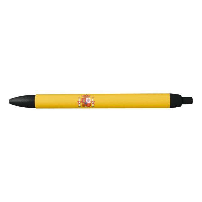 Caneta Preta bandeira da Espanha (Frente)