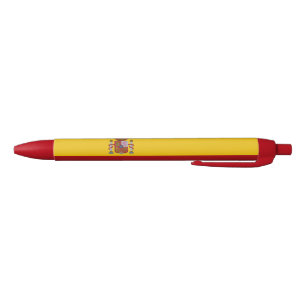 Caneta Preta Bandeira da Espanha