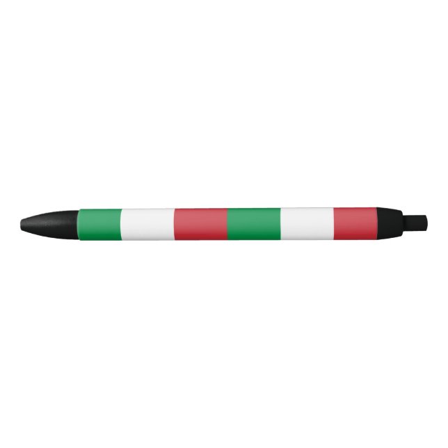 Caneta Preta Bandeira da Itália (Frente)