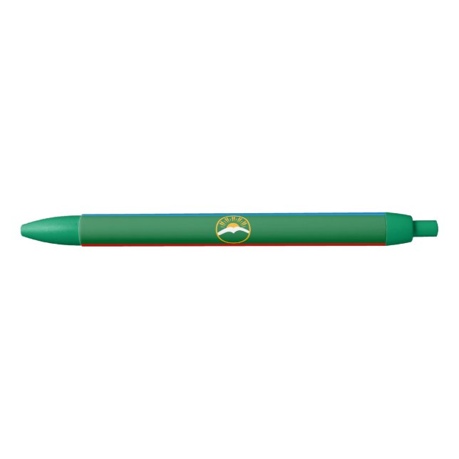 Caneta Preta Bandeira da Karachay-Circássia (Frente)