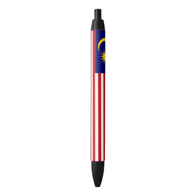 Caneta Preta Bandeira da Malásia (Frente Vertical)