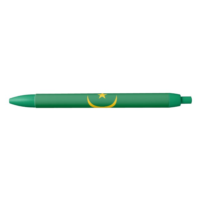 Caneta Preta Bandeira da Mauritânia (Frente)