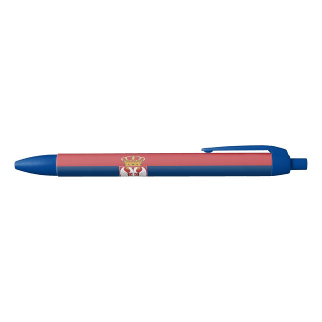 Caneta Preta Bandeira da Sérvia (parte de cima)
