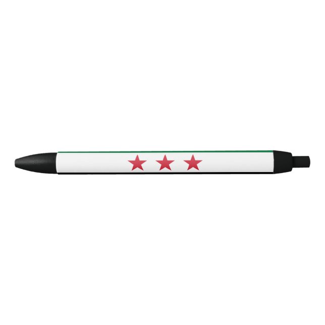 Caneta Preta Bandeira da Síria (Frente)
