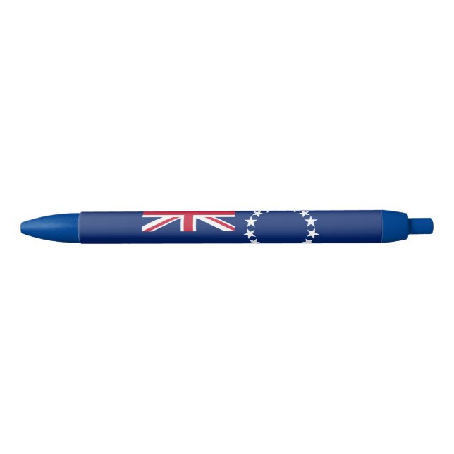 Caneta Preta Bandeira das Ilhas Cook (Frente)