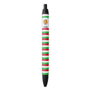 Caneta Preta Bandeira de Burundi Patriótica Fofa