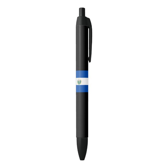 Caneta Preta Bandeira de El Salvador (parte de inferior (Vertical))