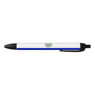 Caneta Preta Bandeira de El Salvador