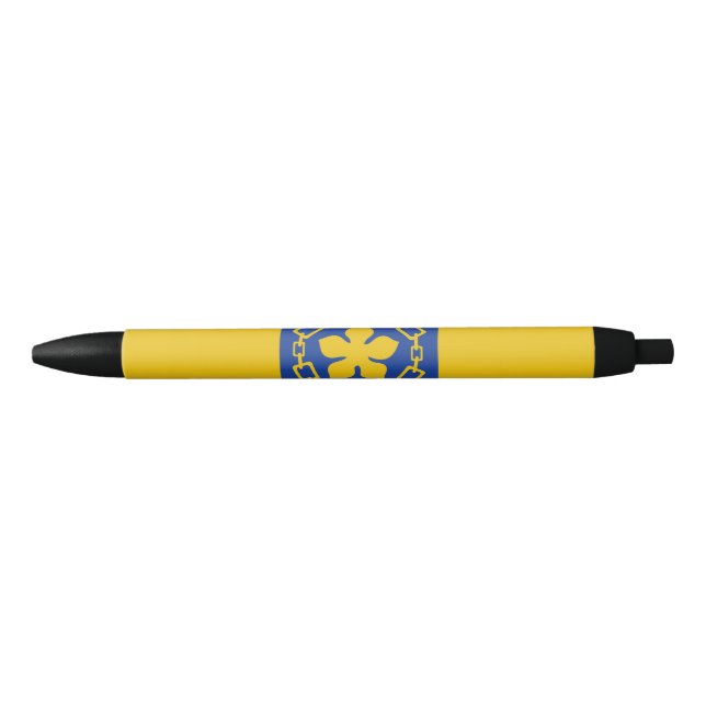 Caneta Preta Bandeira de Hamilton, Ontário  (Frente)