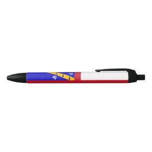 Caneta Preta Bandeira de Herm