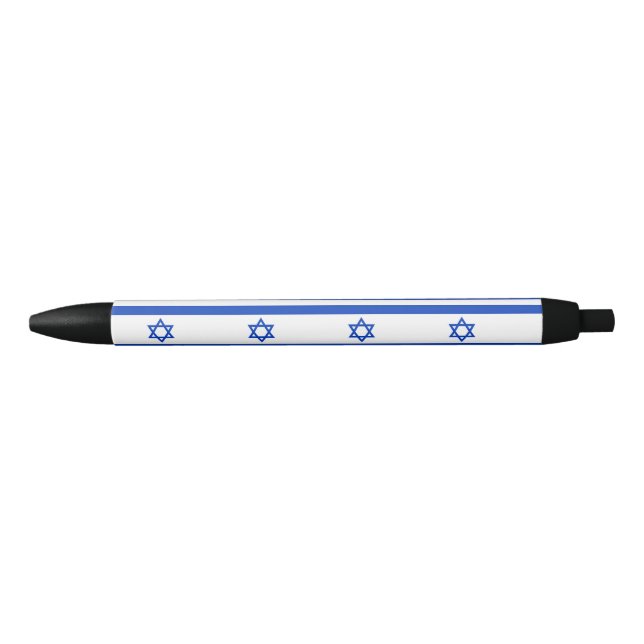 Caneta Preta Bandeira de Israel (Frente)