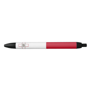 Caneta Preta Bandeira de Malta