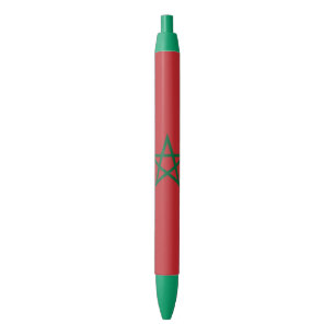 Caneta Preta Bandeira de Marrocos