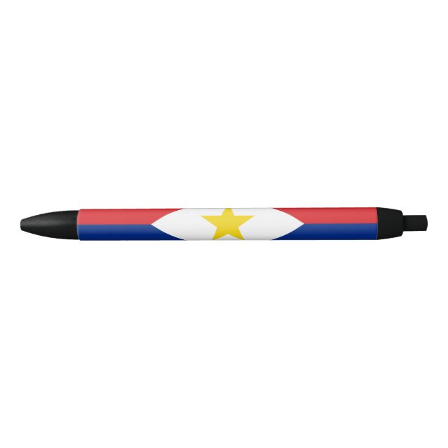 Caneta Preta Bandeira de Saba (Frente)