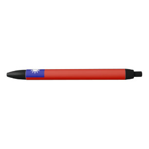 Caneta Preta Bandeira de Taiwan