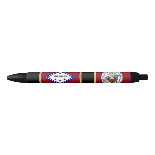 Caneta Preta bandeira do Arkansas (Frente)