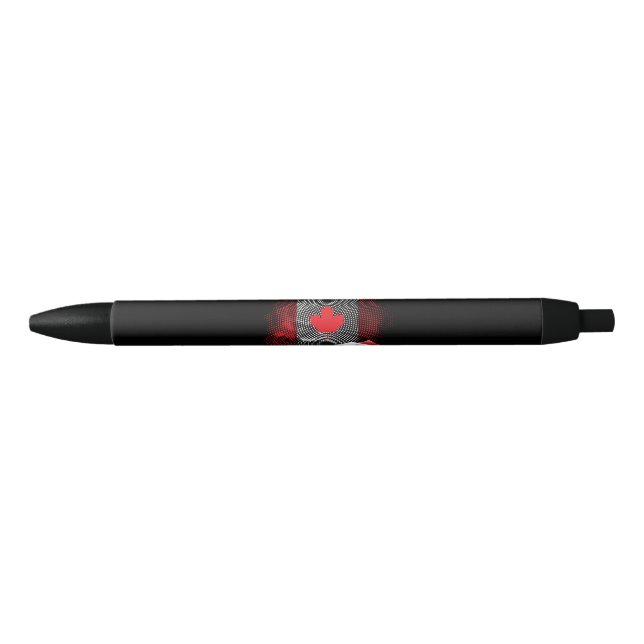 Caneta Preta bandeira do Canadá (Frente)