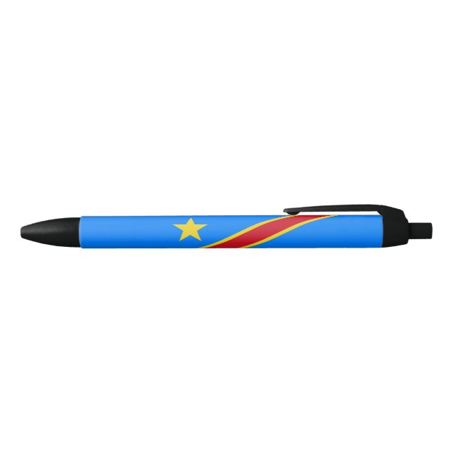 Caneta Preta Bandeira do Congo Quinxassa (parte de cima)