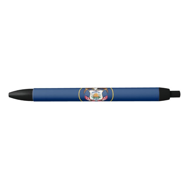 Caneta Preta Bandeira do Estado de Utah (Frente)