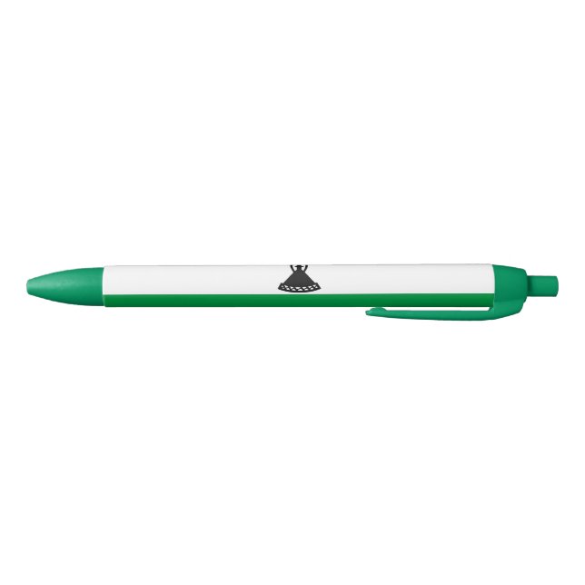 Caneta Preta Bandeira do Lesoto (Parte Inferior)