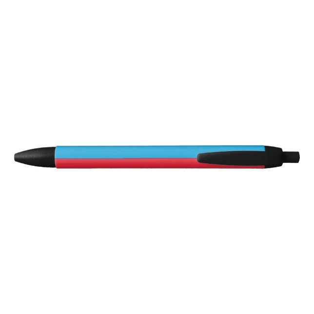 Caneta Preta Bandeira do Luxemburgo (Traseira)