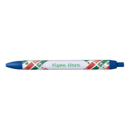 Caneta Preta Bandeira do México Personalizada em Azulejos