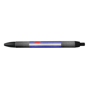 Caneta Preta bandeira do orgulho de couro SlipperyJoe's preta a