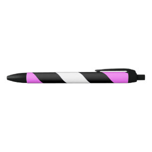 Caneta Preta Bandeira do Orgulho de Rapariga de Couro