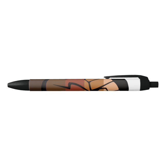 Caneta Preta Bandeira do Orgulho POC (parte de cima)