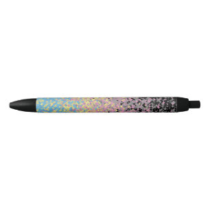 Caneta Preta Bandeira do Orgulho Poligênero Funky Pixelada Trip