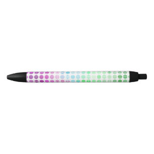 Caneta Preta Bandeira do Orgulho Toric Abstrata Boho Eclética G