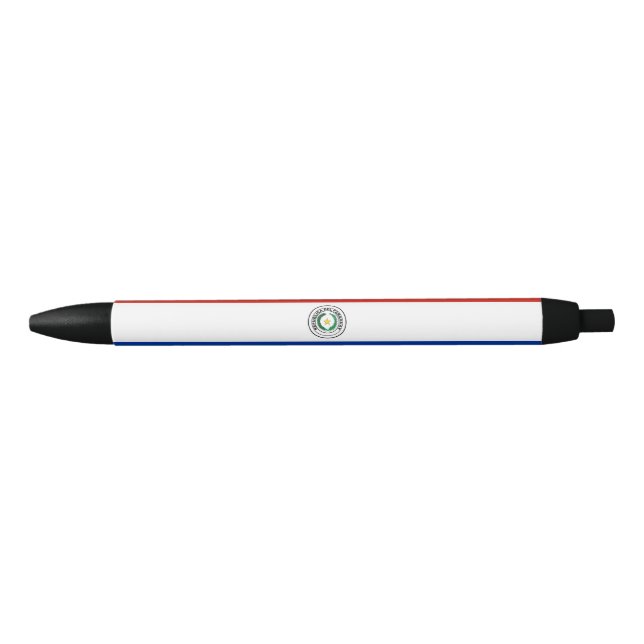 Caneta Preta Bandeira do Paraguai (Frente)