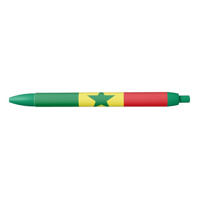 Caneta Preta Bandeira do Senegal (Frente)