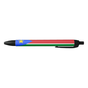 Caneta Preta Bandeira do Sudão do Sul