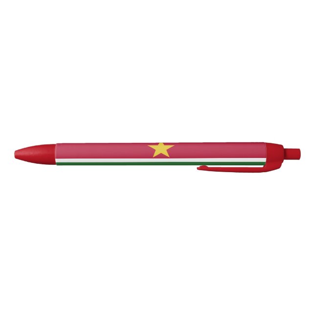 Caneta Preta Bandeira do Suriname (Parte Inferior)
