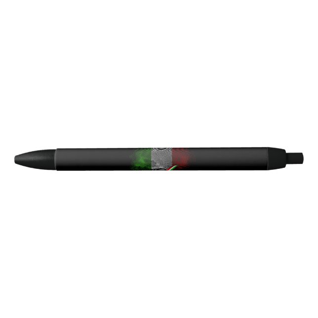 Caneta Preta bandeira italiana (Frente)