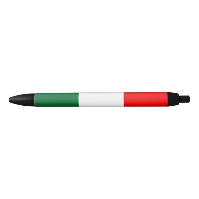 Caneta Preta Bandeira Italiana (Frente)